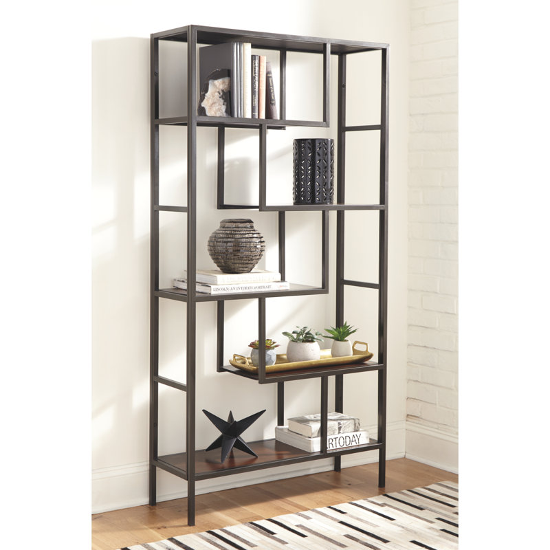 Williston Sorrentino Geometric Etagere Bookcase & Reviews
